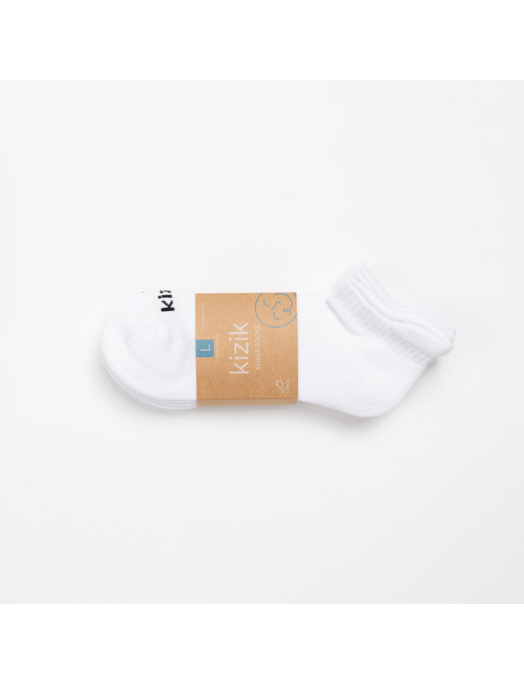 New Season Kizik Ankle Socks - White On Hand Now