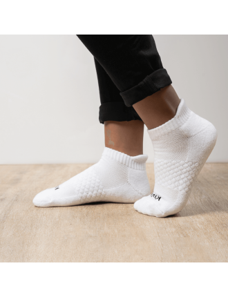 New Season Kizik Ankle Socks - White On Hand Now