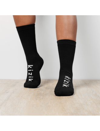 New Season Kizik Crew Socks - Black Immediate Availability