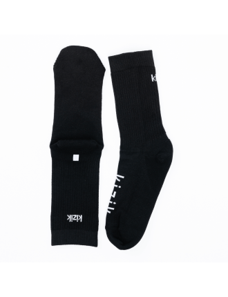 New Season Kizik Crew Socks - Black Immediate Availability