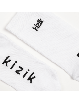 New Season Kizik Crew Socks - White Just Launched