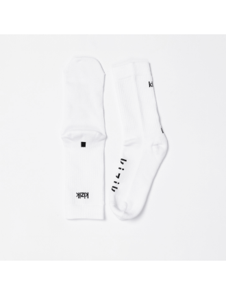 New Season Kizik Crew Socks - White Just Launched