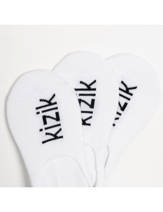 New Season Kizik No Show Socks - White - 3 Pack Just In